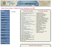 Tablet Screenshot of clinicaldevice.com